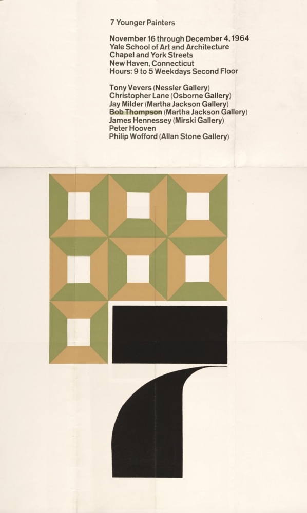 1964 Yale Poster for Seven Younger Painters.